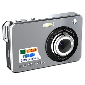 X800 X800 2.8-HD-Digitalkamera mit Videoaufzeichnung, 16-fach-Zoom - Silber