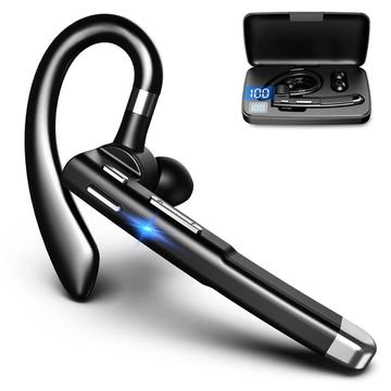YYK-520 YYK-520 2nd Wireless Bluetooth 5.0 Single Ear Headset Car Earhook Business Kopfhörer mit Ladekoffer