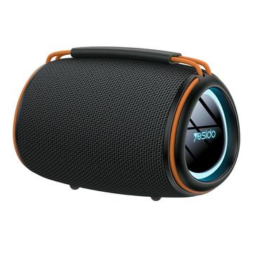 YESIDO Yesido YSW39 Tragbarer Bluetooth-Lautsprecher mit Subwoofer und RGB - 20W - Schwarz