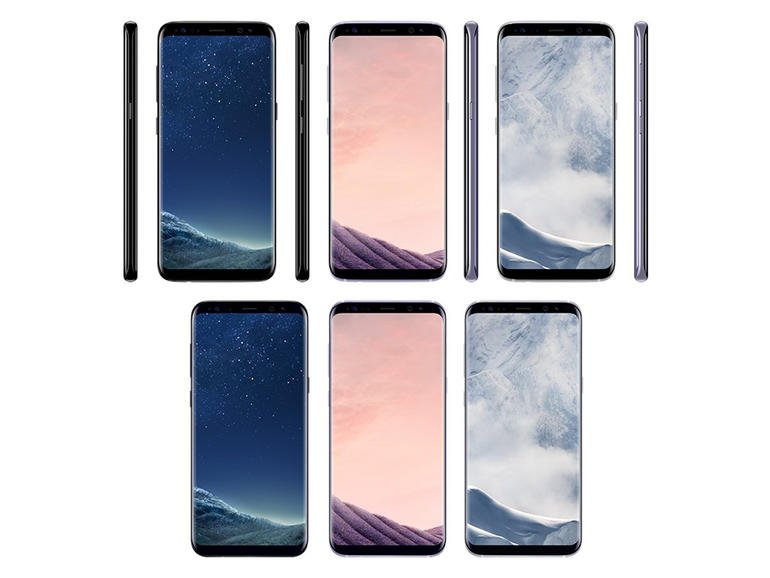 Sasmung Galaxy S8 in verschiedenen Farben Galaxy S8 in Farbtönen