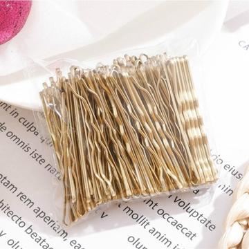 100-teiliges Haarnadel-Set - 5cm Haarspangen für Frauen - Gold