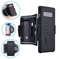 2-in-1 Abnehmbares Samsung Galaxy S10 Sportarmband - Schwarz