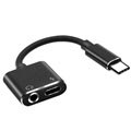 2-in-1 USB Typ-C / 3.5mm Laden & Audio Adapter