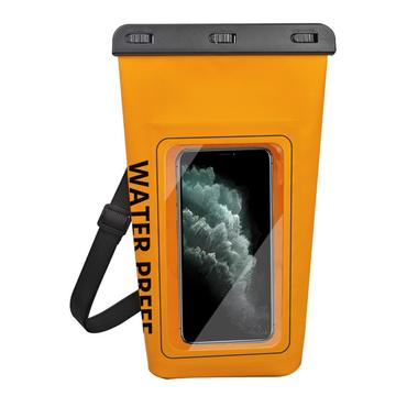 Wasserdichter 2-Liter-Trockenbeutel mit Touchscreen-Smartphone-Tasche - Orange