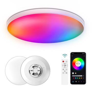 30W Smart LED-Deckenleuchte RGB/CCT mit Bluetooth, Sprachsteuerung
