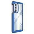 360 Schutz Motorola Edge 30 Pro Hülle - Blau / Durchsichtig