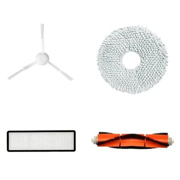 4er-Set für Dreame Bot L10s Ultra/S10 Pro Staubsauger - Hauptbürste, Seitenbürste, HEPA-Filter, Mop-Tuch