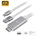 4smarts Lightning / HDMI 4K UHD Adapter - iPhone, iPad, iPod - 1.8m