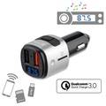 4smarts Media&Assist Bluetooth FM Transmitter & Auto-Schnellladegerät - Schwarz