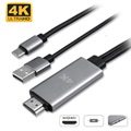 4smarts USB-C / HDMI 4K UHD Kabel Adapter - 1.8m - Schwarz