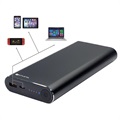 4smarts VoltHub 20000mAh Powerbank - QC3.0, Power Delivery - Schwarz