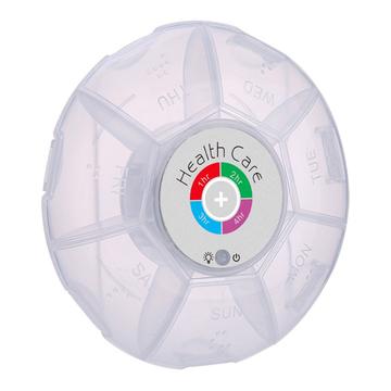 7-Tage-Intelligenter Pillen-Organizer mit 5 programmierbaren Alarmen - Grau