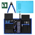 78-in-1 Professionelles Elektronikreparatur Werkzeugsatz mit Reparaturmatte