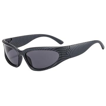 90er Speedbrille / Sonnenbrille für Männer & Frauen - UV400 - Schwarz