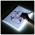 LED Zeichen- / Schablonenbrett aus Acryl - A4, 235x330mm