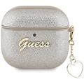 AirPods 4 Guess Metallic Script Charm Hülle - Gold