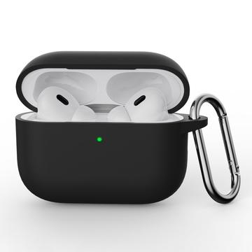 AirPods Pro 3 Silikonhülle mit Karabiner - Schwarz