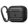 AirPods Pro 3 Spigen Rugged Armor TPU Hülle - Schwarz