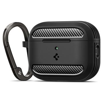 AirPods Pro 3 Spigen Rugged Armor TPU Hülle - Schwarz