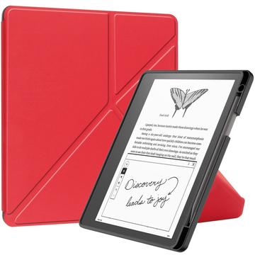 Amazon Kindle Scribe Origami Ständer Folio Hülle - Rot