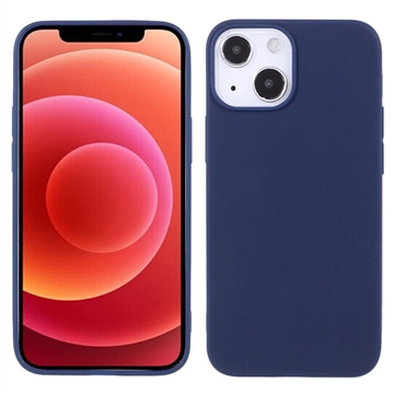 Anti-Fingerabdrücke Matte iPhone 13 Mini TPU Hülle - Dunkel Blau