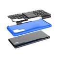 Huawei P30 Pro Anti-Slip Hybrid Hülle mit Stand - Blau / Schwarz