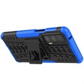 Anti-Slip Motorola Edge 20 Pro Hybrid Hülle - Blau / Schwarz