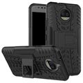 Motorola Moto G5S Plus Anti-Slip Hybrid Case - Schwarz