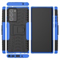 Samsung Galaxy Note20 Ultra Rutschfeste Hybrid Hülle mit Kickstand - Blau / Schwarz