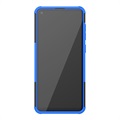 Anti Rutsch Samsung Galaxy A21s Hybrid Hülle mit Stand - Blau / Schwarz
