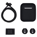 4-in-1 Apple AirPods / AirPods 2 Silikon Zubehör-Set