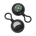 Apple AirTag 1/2 Silikonhülle mit Kompass - Schwarz