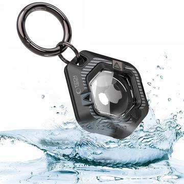 Apple AirTag 1/2 Tech-Protect Schutzhülle mit Karabiner - Schwarz