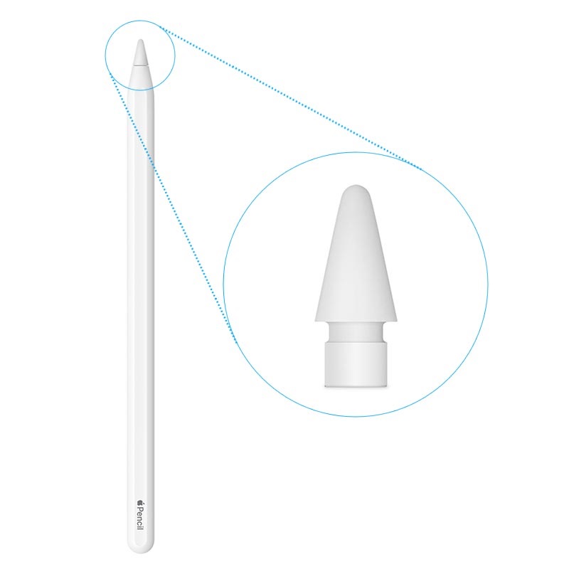 Apple pencil is a line of wireless stylus pen accessories designed and developed by apple inc. Apple Pencil Spitzen MLUN2ZM/A - 4er Pack - Weiß