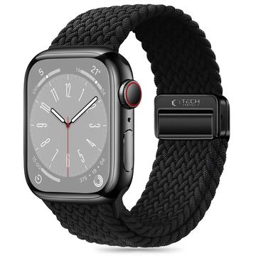 Apple Watch Serie 11/10/9/8/7/6/SE 3/SE Tech-Protect NylonMag-Armband - 40mm/41mm/42mm - Schwarz