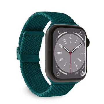 Apple Watch Series 9/8/SE (2022)/7/SE/6/5/4/3/2/1 Puro Loop Gurt - 41mm/40mm/38mm - Dunkel Grün