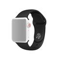 Apple Watch Series SE 3/SE(2023)/11/10/9/8/SE (2022)/7/SE/6/5/4/3/2/1 Soft Silikonarmband - 41mm/40mm/38mm - Schwarz