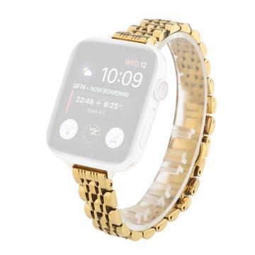 Apple Watch Series 11/10/9/8/SE 3/SE (2022)/7/SE/6/5/4/3/2/1 Elegantes Edelstahlarmband - 42mm/41mm/40mm/38mm - Gold