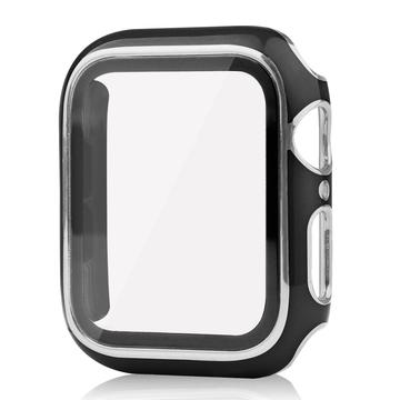 Apple Watch Series SE (2022)/SE/6/5/4 Cover mit Panzerglas - 9H - 44mm - Schwarz
