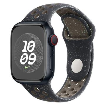 Apple Watch Series Ultra 3/2/Ultra/11/10/9/8/SE 3/(2022)/7/SE/6/5/4/3/2/1 Lippa Flour Silikonarmband - 49mm/46mm/45mm/44mm/42mm - Schwarz