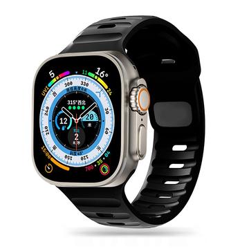 Apple Watch Series Ultra 3/2/Ultra/11/10/9/8/SE 3/(2022)/7/SE/6/5/4/3/2/1 Tech-Protect IconBand Line Silikonarmband - 49mm/46mm/45mm/44mm/42mm - Schwarz