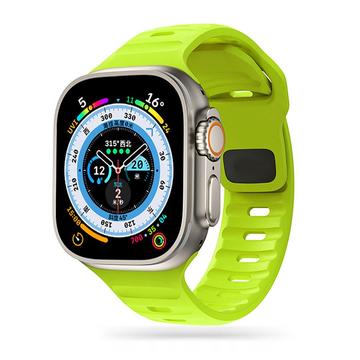 Apple Watch Series Ultra 3/2/Ultra/11/10/9/8/SE 3/(2022)/7/SE/6/5/4/3/2/1 Tech-Protect IconBand Line Silikonarmband - 49mm/46mm/45mm/44mm/42mm - Limette