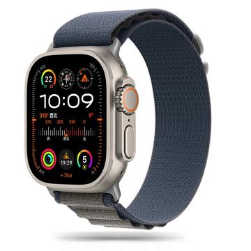 Apple Watch Series Ultra 3/2/Ultra/11/10/9/8/SE 3/(2022)/7/SE/6/5/4/3/2/1 Tech-Protect Nylon Pro Armband - 49mm/46mm/45mm/44mm/42mm - Navy / Grau