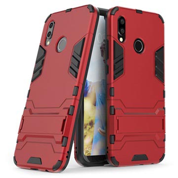 Huawei P20 Lite Armor Hybrid Hülle mit Stand - Rot