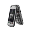 Artfone G6 Flip Seniorenhandy - 3G, Dual display, SOS - Grau
