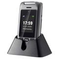 Artfone G6 Flip Seniorenhandy - 3G, Dual display, SOS - Grau