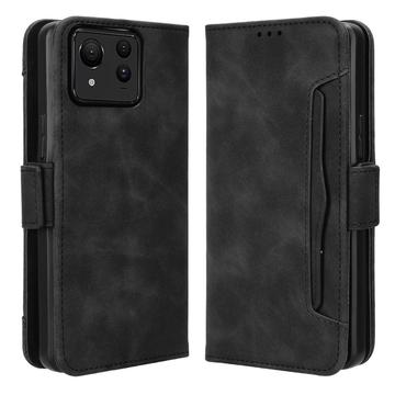 Asus Zenfone 11 Ultra Wallet Hülle mit Kartenhalter - Schwarz