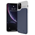 iPhone 11 Backup Akku-Hülle - 6000mAh - Dunkel Blau / Grau