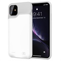 iPhone 11 Backup Akku-Hülle - 6000mAh - Weiß / Grau