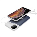 iPhone 11 Pro Backup Akku-Hülle - 5200mAh - Dunkel Blau / Grau